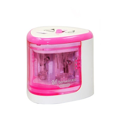 New Automatic pencil sharpener Two-hole Electric Switch Pencil Sharpener stationery Home Office School Supplies