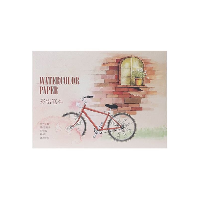 New 12 Sheet A5/A6 Watercolor Sketchbook Paper for Drawing Painting Color Pencil Book School Art Supplies High Quality