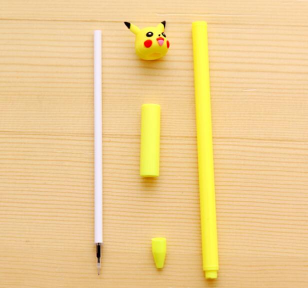 2pc Cartoon Kawaii Cute Plastic Pokemon Gel Pens For Kids Novelty Gift Korean Stationery Office School Supplies