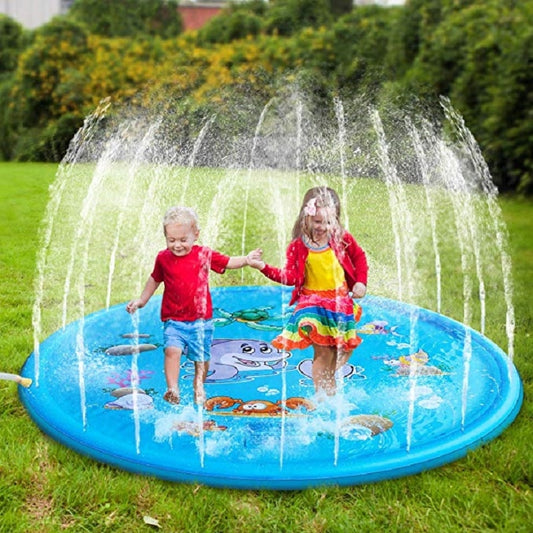 170 CM Summer Children's Baby Play Water Mat Games Beach Pad Lawn Inflatable Spray Water Cushion Toys Outdoor Tub Swiming Pool