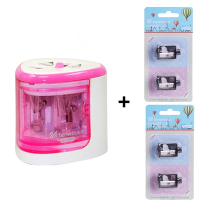 New Automatic pencil sharpener Two-hole Electric Switch Pencil Sharpener stationery Home Office School Supplies