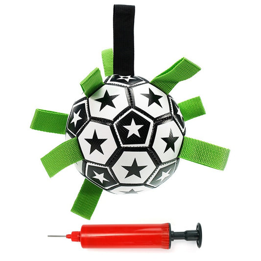 Pet Football Dog Football Toy Supplies Outdoor Multi functional Interactive Dog Ball with Rope