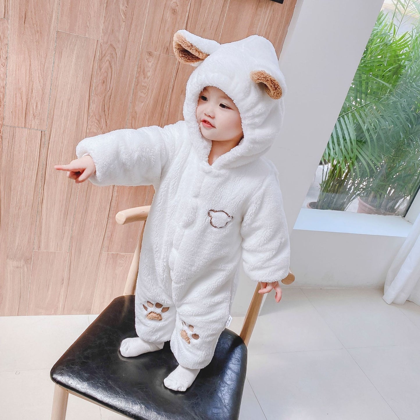 Newborn Baby One-Piece Clothes Baby Clothes Romper Baby Cotton Winter Clothes Baby Clothes Out Romper Crawling Clothes