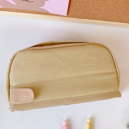 Japanese Pencil Case Large-Capacity Junior High School Girl Ins Wind Multi-Functional Primary School Students Cute High-Value Stationery Pencil Case