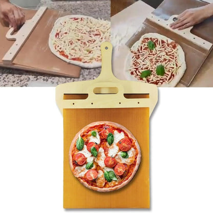 Sliding Pizza Peel Pizza Spatula Paddle Wooden Sliding Pizza Shovel with Handle for Baking Supplies Kitchen Tools