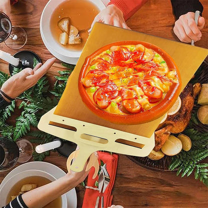 Sliding Pizza Peel Pizza Spatula Paddle Wooden Sliding Pizza Shovel with Handle for Baking Supplies Kitchen Tools