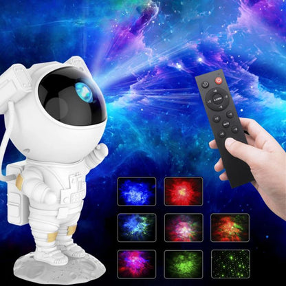 Astronaut Nightlight Starlight Projection Lamp Aurora Atmosphere Astronaut Creative Desk Lamp Starlight Projector